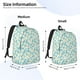 thumbnail image 2 of Disketp Daisy Floral A print Canvas Backpack Lightweight Travel Daypack Student Rucksack Laptop Backpack-Medium, 2 of 5