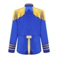 thumbnail image 2 of Yeahdor Girls Boys 60s British Sergeant Pepper Rock Band Pop-Star Jacket Tassels Long Sleeve Musician Shirt Royal Blue 12, 2 of 7
