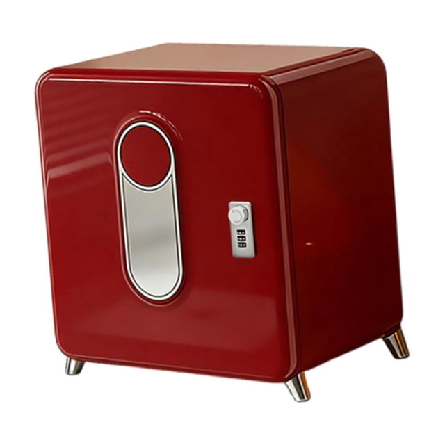 harayaa Combination Lock Box Lockable Storage Box Sturdy Office Supplies Multifunctional Red