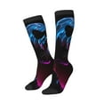 thumbnail image 2 of Haiem Futuristic Purple Panther Socks, Funny Novelty Crazy Design Cotton Socks Sports Socks Knee High Socks For Men, Women,1Pairs - Gift For Working Friends, 2 of 8