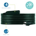 thumbnail image 2 of Cable de extensión para exteriores Philips SPS1033GE/27 de 15 pies con 3 salidas, 2 of 5