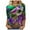 Mint Green, variant on DDAPJ pyju Mardi Gras Shirts for Women 3/4 Sleeve Crewneck Mask Graphic Tees New Orleans Carnival Party Blouses Lightweight Going Out Tunic Tops Purple M
