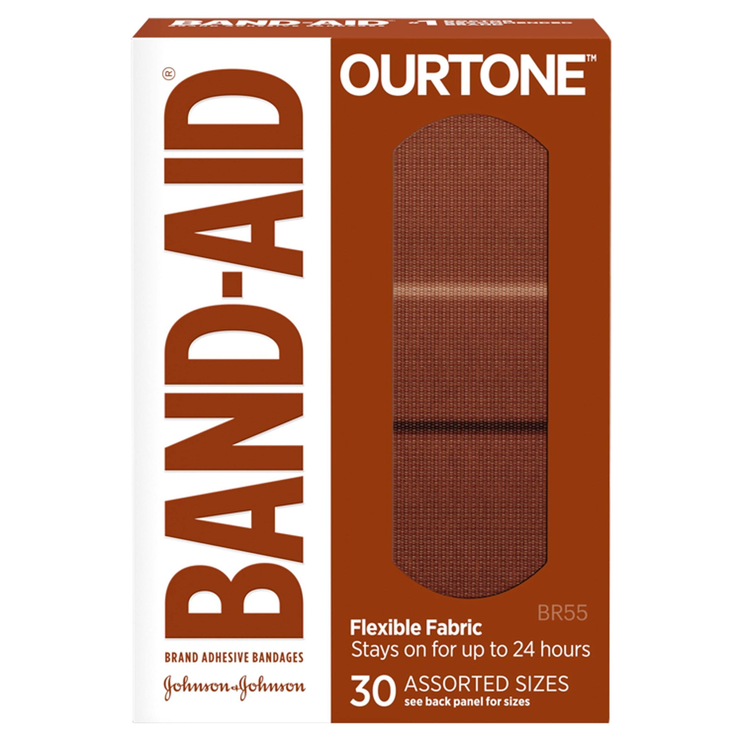 Band-Aid Brand OurTone Adhesive Bandages, BR55, 30 ct