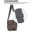 thumbnail image 6 of PULLIMORE Small Crossbody Bag Canvas Side Shoulder Bags Cell Phone Purse Wallet for Men Women (Brown), 6 of 10