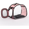 thumbnail image 2 of Pet Carrier, Airline Approved Under Seat Pet Carrier, Clear Collapsible Soft Pet Travel Case (Large) for Puppy, Cat and Rabbit, 2 of 5