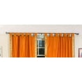 thumbnail image 2 of Mustard  Tab Top  Sheer Sari Curtain / Drape / Panel   - 80W x 108L - Piece, 2 of 2