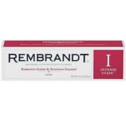Rembrandt Intense Stain Whitening Fluoride Mint Toothpaste, 3.52oz, 2-Pack