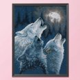 thumbnail image 3 of Cuadros Decorativos Wolf Pack Stamped Cross Stitch 3-Strand 11CT Juegos de bordado Decoración B Wdftyju embutido en tela, 3 of 9