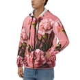 thumbnail image 3 of Honeii Delicate Pink Carnations A Print Hoodies for Men, Pullover & Full Zip, Breathable Zip up Hoodie, Sweatshirt-3X-Large, 3 of 5