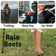thumbnail image 5 of AUXDIQ Rain Boots Women Knee-High Waterproof Rain Shoes Outdoor Garden Shoes, 5 of 6