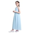 thumbnail image 3 of YiZYiF Kids Girls Chiffon Flower Girl Dress Hollow Back Wedding Birthday Party Dress, 3 of 6