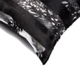 thumbnail image 2 of Natural Cowhide Pillow 18x18 Black Silver Torino Madrid 1-Piece, 2 of 2