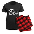 thumbnail image 5 of CafePress - Besties Pt 1 Pajamas - Women's Short Sleeve Print T-Shirt and Pants Dark Cotton Pajama Set, 5 of 7
