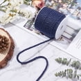 thumbnail image 4 of 3-Ply Polyester Braided Cord Twisted Rope for DIY Cord Jewelry Findings Midnight Blue 5mm about 18m/roll, 4 of 7