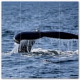 thumbnail image 1 of Picture-Tiles.com: Whale Ceramic Tile Wall Mural WAL501195-44M. 24"W x 24"H using (16) 6" x 6" Ceramic Tiles-Satin Finish, 1 of 3