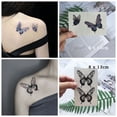 thumbnail image 3 of Hermosos Tatuajes Temporales De Mariposa Azul Realistas Duraderos Impermeables Tatoo Body Art Pierna Brazo Falso Tatto Pegatina Para Mujeres Hombre, 3 of 3