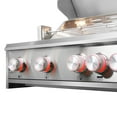 thumbnail image 5 of Cosmo 32 in. Built-In 4 Burner Propane Gas Grill with Infrared Rotisserie, Knob LED Lighting in Stainless Steel, 5 of 15