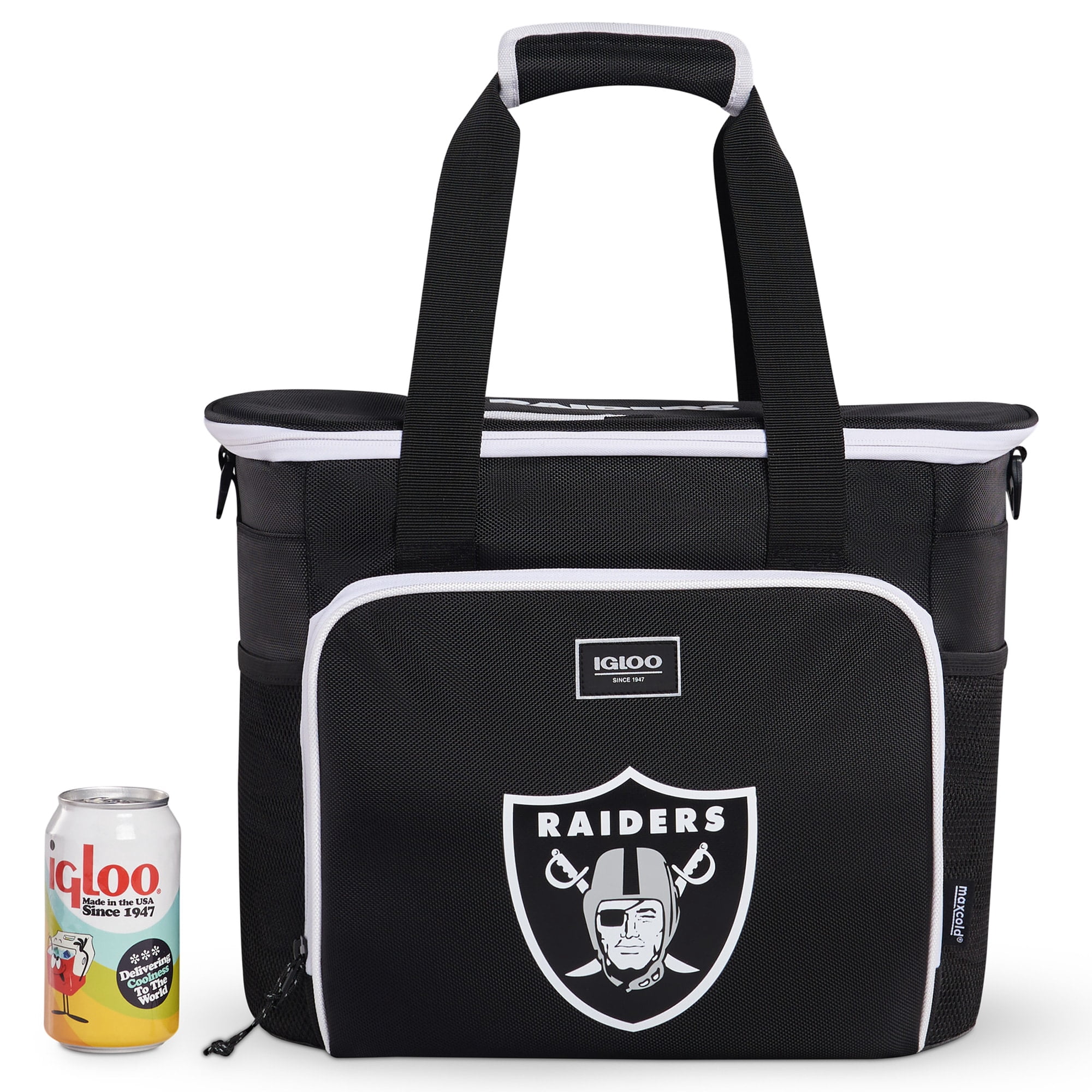 IGLOO Black Las Vegas Raiders 28-Can Tote Cooler