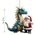 thumbnail image 3 of Adornos colgantes de dragón de Navidad acrílico realista para árbol de Navidad (D), 3 of 5