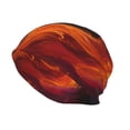 thumbnail image 2 of Logiee Red And Blue Abstract Print Unisex Knit Beanie for Men Women Winter Hat,Beanies Skull Caps, 2 of 7