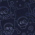 thumbnail image 1 of Ahgly Company Machine Washable Indoor Square Transitional Night Black Area Rugs, 6' Square, 1 of 7