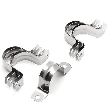 

16Pcs 1 1/4 Inch Stainless Steel Conduit Clamps - Two Hole Strap U Bracket Rigid Pipe Strap
