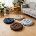 thumbnail image 7 of Soft Chair Pads 16 inch Diameter Super Comfy Thicken Solid Color Round Seat Cushion for Kitchen Dining Room Office Chairs(Blue), 7 of 7