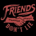thumbnail image 2 of Netflix Men's Stranger Things Friends Don't Lie Handshake Graphic T-Shirt, 2 of 5