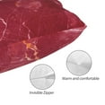 thumbnail image 5 of Kll Abstract Red Marble Pillow Covers Envelope Closure,Super Soft And Cozy Fuzzy Fleece Pillow Case Cover 16"X24", 5 of 9