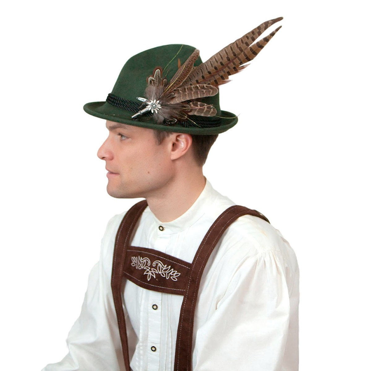 Swiss hats with feather Clearance