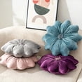 thumbnail image 5 of KOGITI Flower Pillow Cushion Round Decorative Throw Pillow,for Sofa Bed, Soft Round 15.7 Velvet, 5 of 8