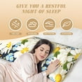 thumbnail image 4 of Easygdp Bees Collecting Nectar Long Body Pillowcase - Super Soft Microfiber Body Pillow Case - Envelope Closure, Cool, Anti-Fading- 20x54 in, 4 of 8