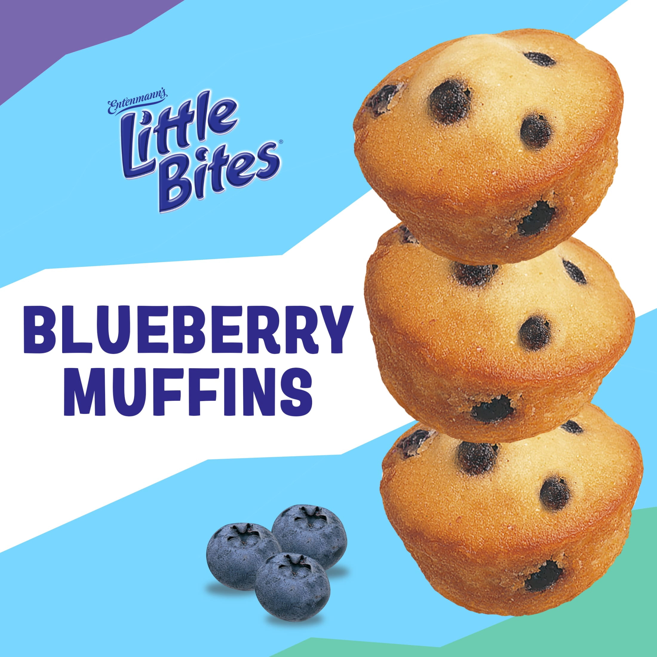 (3 pack) Little Bites Blueberry Muffins, 10 packs, Real Blueberries Mini Muffins, 16.5 oz Multipack