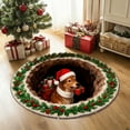 thumbnail image 6 of Honmine 3D Personalized Christmas Rug, Santa Clau Gnome Quilted Floor Mat, Christmas Optical Illusion Rugs with Snowman Decorative Christmas's Area Rug for Living Room Home Decor, 6 of 6