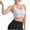 White, variant on WCMZJ Sports Bra for Women High Support Molded Cup Strappy Running Sports Bras Workout Yoga Bra