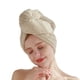 thumbnail image 3 of Toallas de microfibra súper absorbentes para secar el cabello, 2 paquetes, turbantes para envolver el cabello de secado rápido, 10 x 26 pulgadas, 3 of 5