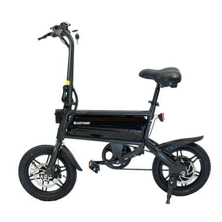 GOTRAX S2 14" Adult Electric Bike, 250W 15.5Mph, 15Miles LED Display Foldable E-Bike for Commuting