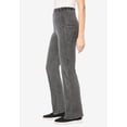 thumbnail image 3 of Woman Within Plus Size Petite Stretch-Cotton Knit Pull-On Bootcut Pocket Leggings, 3 of 6