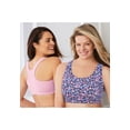 thumbnail image 3 of Comfort Choice Women's Plus Size Wireless Sport Bra 2-Pack, 3 of 5