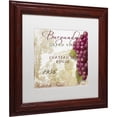 thumbnail image 2 of Trademark Fine Art "Grand Vin Burgundy" Canvas Art by Color Bakery White Matte, Wood Frame, 2 of 4