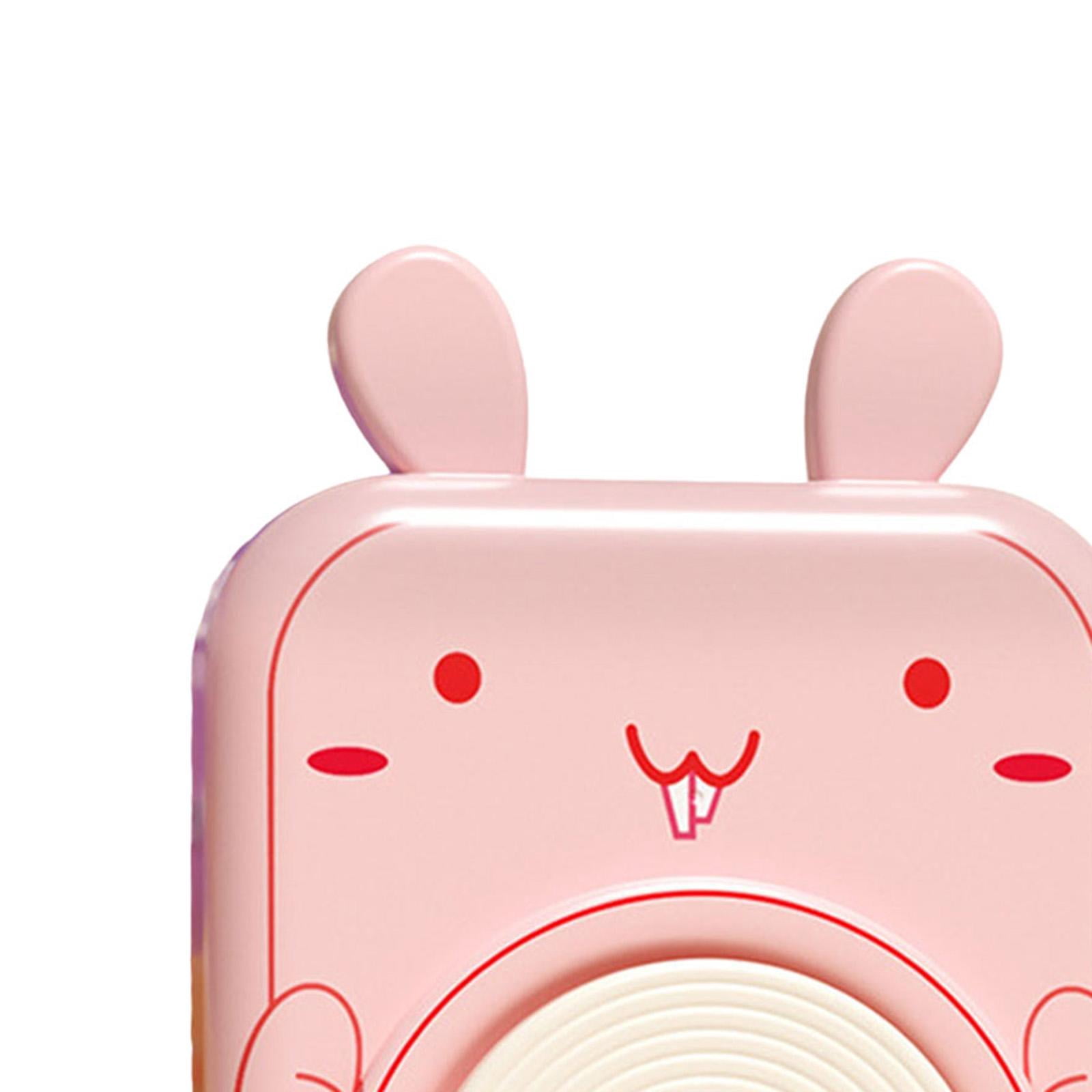 S SERENABLE Kids Pottery Wheel Modeling Painting Kit Handmade Creative Adjustable Speed Equipment Electric Sculpting Tools for Countertop Bunny Shaped