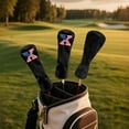 thumbnail image 3 of Yuyamidu American Flag Golf Club Head Cover Waterproof PU Leather Golf Head Covers Golf Headcovers for Hybrid Fairway Wood Driver, 3 of 8