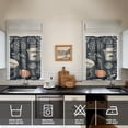 thumbnail image 2 of Vintage Kitchen Food Cooking Chef Tier Cafe Curtains for Bathroom Living RV Rod Pocket Window Drapes 36 Inch 2 Panels Set 28"x36" 2 Panels Window Treatment Tiers, 2 of 4
