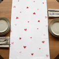 thumbnail image 5 of Table Runners 70 Inches Long Dress Scarves, Valentine's Day Farmhouse Coffee/Dining/Kitchen Table Decor, Holiday Table Runner, Red Love Branches Modern Minimalism 13x70 Inch, 5 of 9