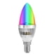 thumbnail image 4 of E14/E12 3W RGB LED Color cambiante lámpara de luz de vela bombilla Kit de Control remoto E12, 4 of 8
