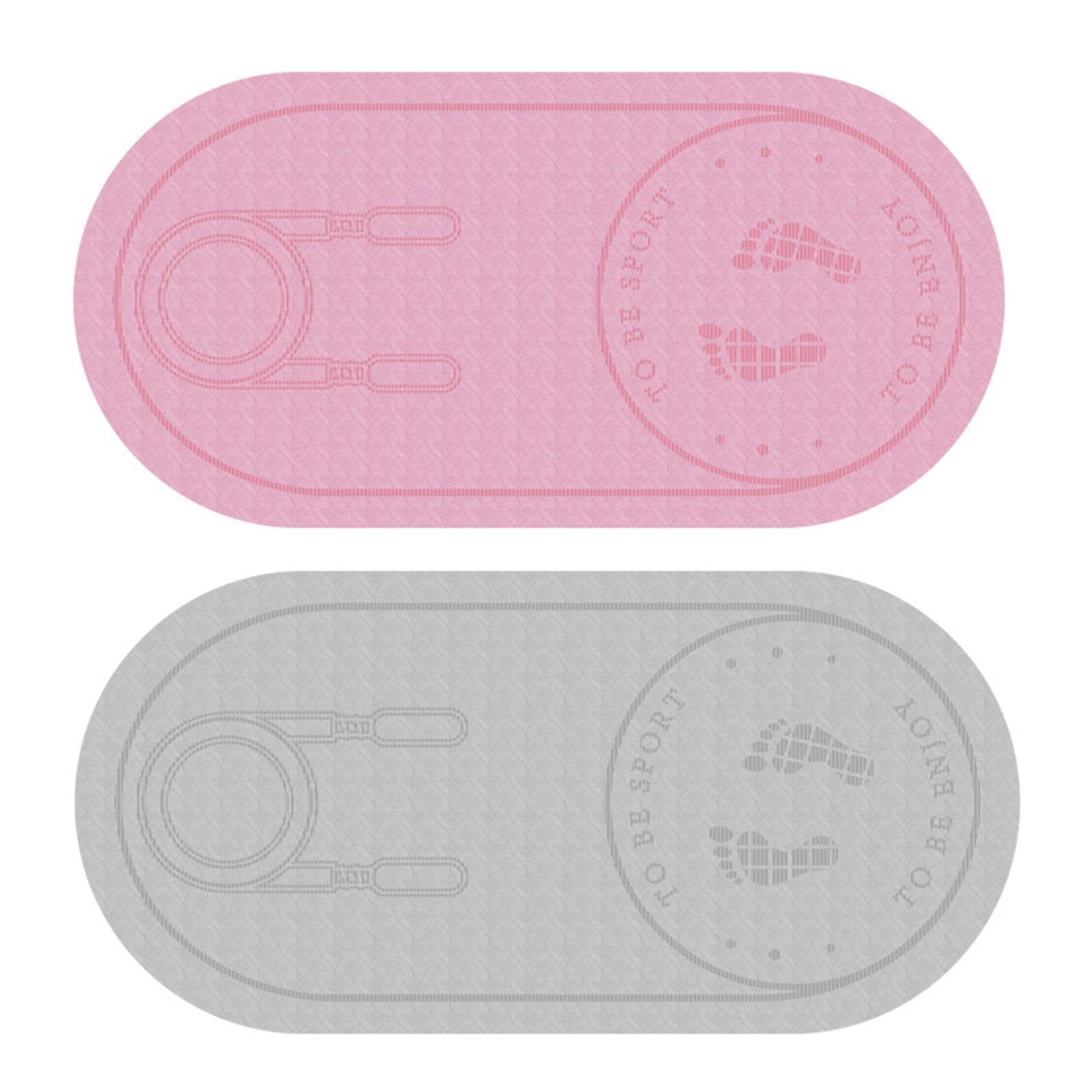 funtasica Anti- Exercise Mat Soundproof Absorption High Density Shock Absortion Indoor Fitness Work Out Dance Yoga - 1300x610x6mm Pink, 1300x610mm 1400x660mm