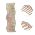 thumbnail image 2 of Unique Bargains 1 Pc Durable Wave Hair Comb Colorful Yellow Acetate Sheet, 2 of 5