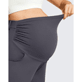 thumbnail image 5 of G4Free ShiftReady Maternity Work Shorts with Pockets Over The Belly Pregnancy Summer Office Clothes, 5 of 8
