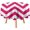 Hot Pink White, variant on Tablecloth hot Pink White Large Chevron Zigzag Pattern Table Cover 60inch Round Washable Table Cloth for Kitchen Dinning Party Tabletop Modern Decoration