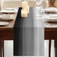 thumbnail image 3 of Table Runners 108 Inches Long Dress Scarves, Black Grey Ombre Farmhouse Coffee/Dining/Kitchen Table Runner for Living Room, Modern Abstract Art Texture 13x108 Inch, 3 of 9